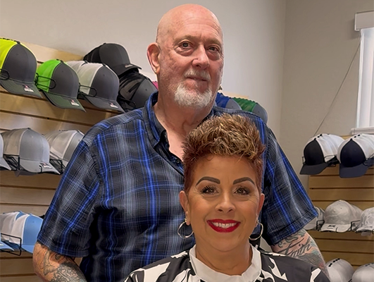 Business owners of embroidery shop