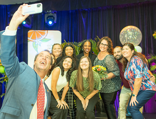 CEO and Help Desk Selfie