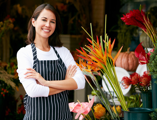 Flower shop owner