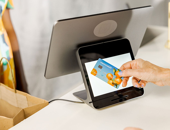 Paying with a contactless card