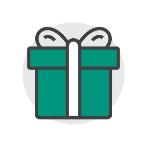 Gift box icon