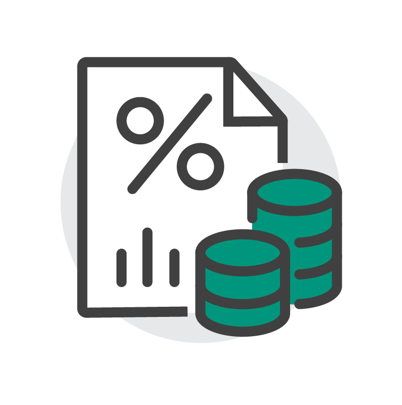 Interest rate icon