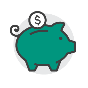 Piggy bank icon